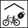 Fahrradgarage mit Ladestation für Ihr E-Bike.