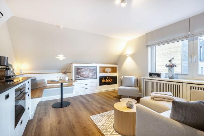 Appartement-Vermietung Bals - Hus Apenrade - Apenrader Straße 16 | 3 Aarhus | Sylt | Westerland, 2-Zimmer-OG-Wohnung für 2 Personen mit 1 Schlafzimmer, 1 Badezimmer, ca. 45 m2