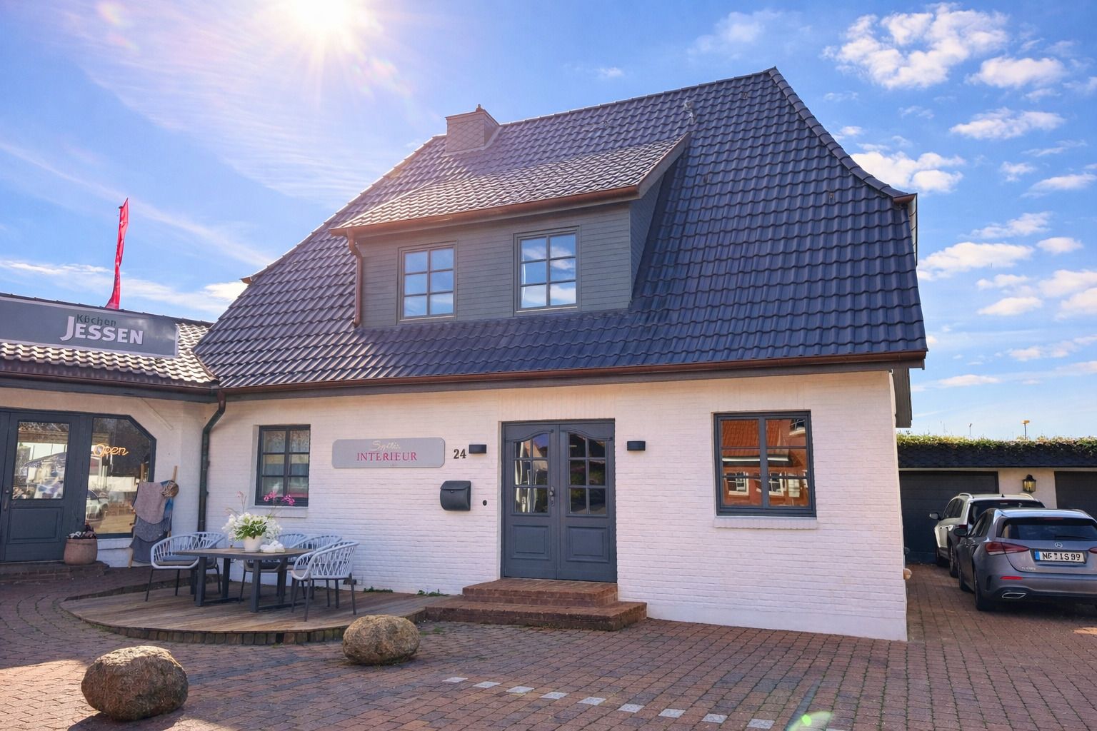 Appartement-Vermietung Bals - Mücke`s Hüs - Keitumer Chaussee 24 | Sylt | Westerland, Hausteil für 5 Personen mit 3 Schlafzimmer, 2 Badezimmer, ca. 120 m2