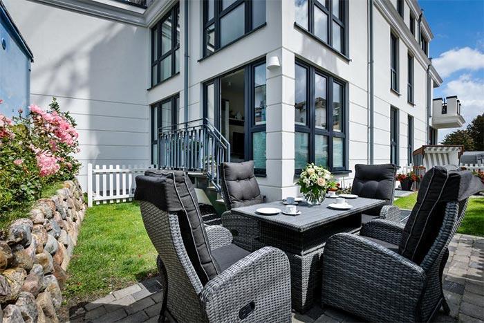 Appartement-Vermietung Bals -  - Norderstraße 5a | 3 Elske | Sylt | Westerland, 3-Zimmer-EG-Wohnung  | Maisonette für 4 Personen mit 2 Schlafzimmer, 2 Badezimmer, Gäste WC, ca. 74 m2, Fahrstuhl im Haus