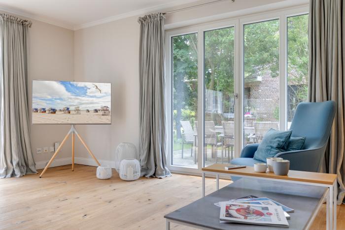 Appartement-Vermietung Bals - Großes Wohnzimmer - Sjipwai 36b | Sylt | Westerland, 3-Zimmer-EG-Wohnung  | Maisonette für 4 Personen mit 2 Schlafzimmer, 1 Badezimmer, Gäste WC, ca. 106 m2