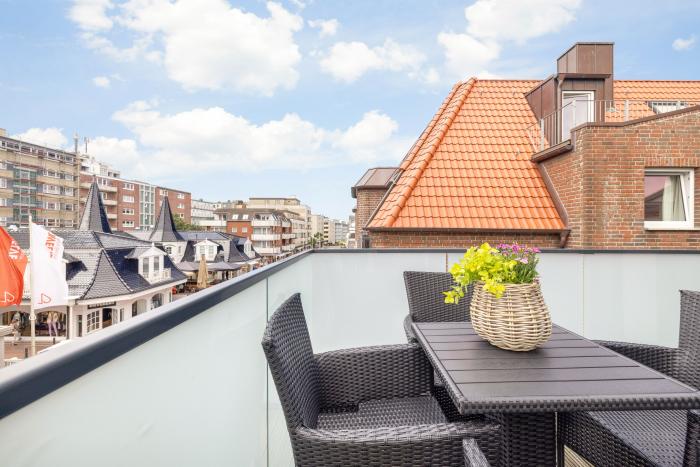 Appartement-Vermietung Bals -  - Elisabethstraße 7 | Wohnung 2 Nord | Sylt | Westerland, 3-Zimmer-Wohnung im 2. OG für 4 Personen mit 2 Schlafzimmer, 2 Badezimmer, ca. 95 m2