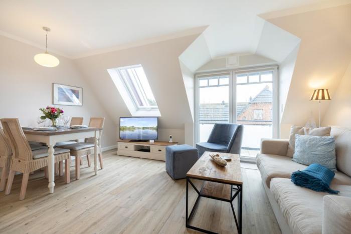 Appartement-Vermietung Bals -  - Bastianstraße 16 | Wohnung 3 | Sylt | Westerland, 3-Zimmer-OG-Wohnung  | Maisonette für 4 Personen mit 2 Schlafzimmer, 1 Badezimmer, Gäste WC, ca. 56 m2