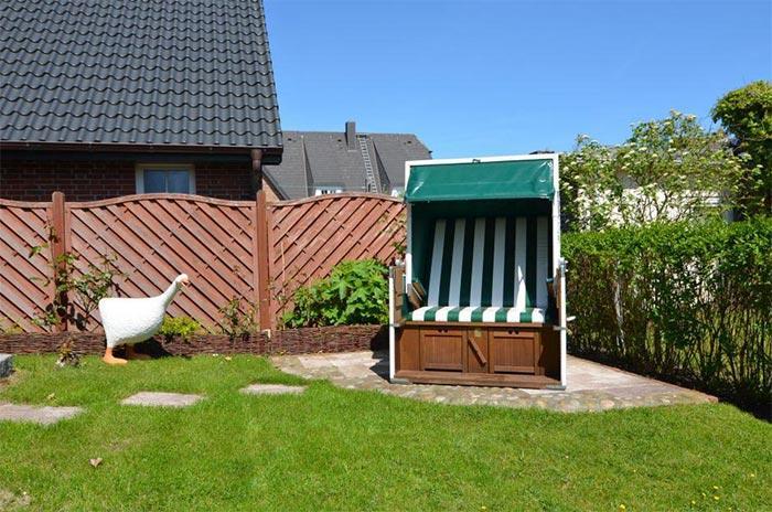 Appartement-Vermietung Bals - Landhaus Feldlerche - Horsatal 4 | Wohnung 2 | Sylt | Wenningstedt, 2-Zimmer-EG-Wohnung für 2 Personen mit 1 Schlafzimmer, 1 Badezimmer, ca. 45 m2