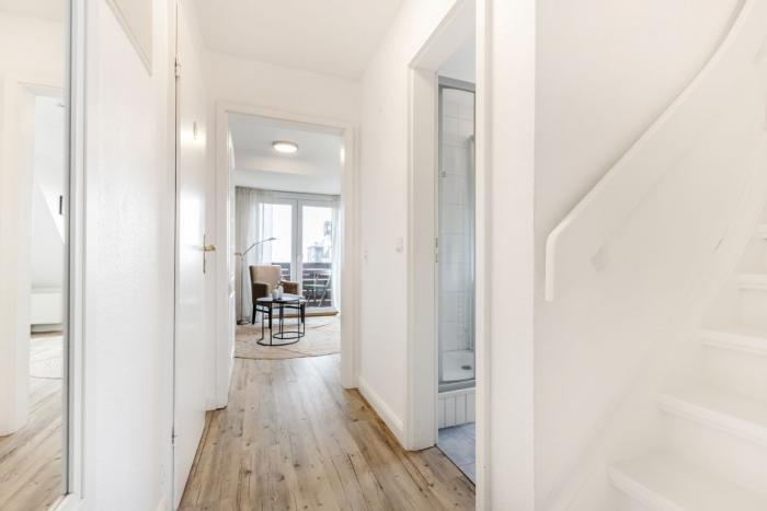 Appartement-Vermietung Bals -  - Risgap 18e | 10 Hyggelig | Sylt | Wenningstedt, 2-Zimmer-OG-Wohnung  | Maisonette für 2 Personen mit 1 Schlafzimmer, 1 Badezimmer, ca. 50 m2