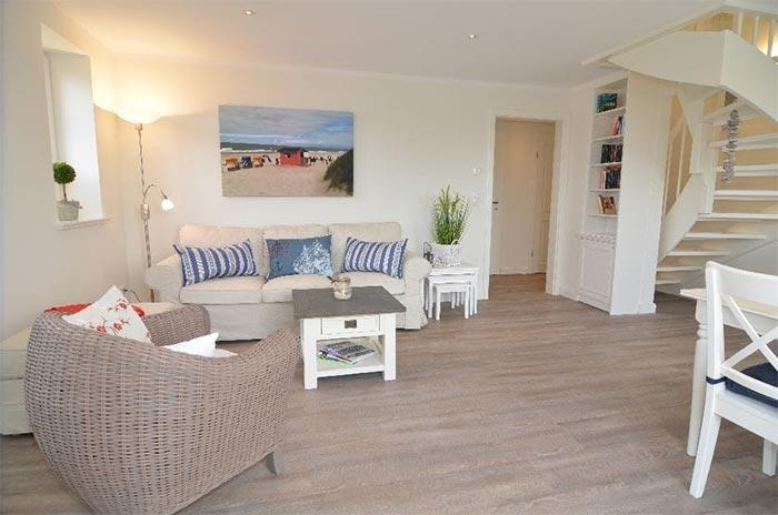 Appartement-Vermietung Bals -  - Hoogenkamp 32 | Wohnung 2 | Sylt | Westerland, 3-Zimmer-OG-Wohnung  | Maisonette für 4 Personen mit 2 Schlafzimmer, 1 Badezimmer, Gäste WC, ca. 77 m2