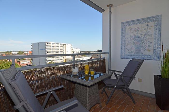 Appartement-Vermietung Bals - Sparkassenhaus - Paulstraße 2 | Wohnung 29 | Sylt | Westerland, 2-Zimmer-OG-Wohnung für 2 Personen mit 1 Schlafzimmer, 1 Badezimmer, ca. 58 m2, Fahrstuhl im Haus