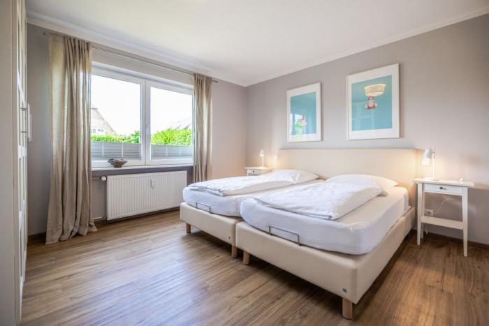 Appartement-Vermietung Bals -  - Kampstraße 26 | Wohnung 1 | Sylt | Westerland, 2-Zimmer-EG-Wohnung für 2 Personen mit 1 Schlafzimmer, 1 Badezimmer, ca. 60 m2