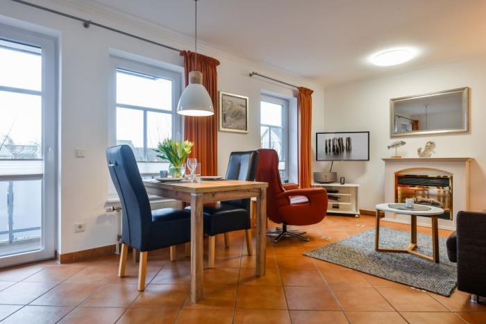 Appartement-Vermietung Bals - Stadthaus Bötticherstraße - Bötticherstraße 2 | Wohnung 2 | Sylt | Westerland, 2-Zimmer-OG-Wohnung für 2 Personen mit 1 Schlafzimmer, 1 Badezimmer, ca. 40 m2