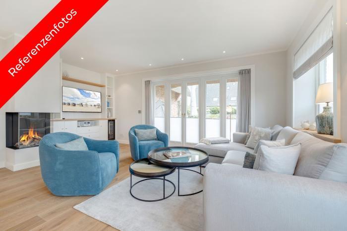 Appartement-Vermietung Bals - Rüm Hart - Horsatal 15b | Sylt | Wenningstedt, Reetdachhaus für 6 Personen mit 3 Schlafzimmer, 3 Badezimmer, Gäste WC, ca. 150 m2, Grundstück ca. 650 m2