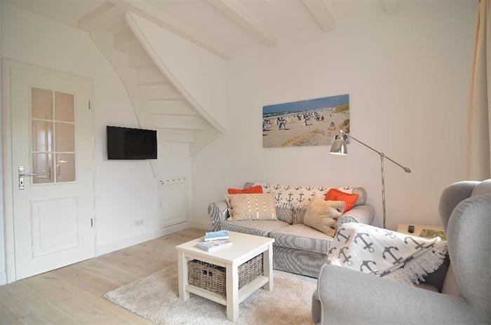 Appartement-Vermietung Bals -  - Bastianstraße 5c | Sylt | Westerland, Hausteil unter Reet für 3 Personen mit 2 Schlafzimmer, 1 Badezimmer, Gäste WC, ca. 69 m2