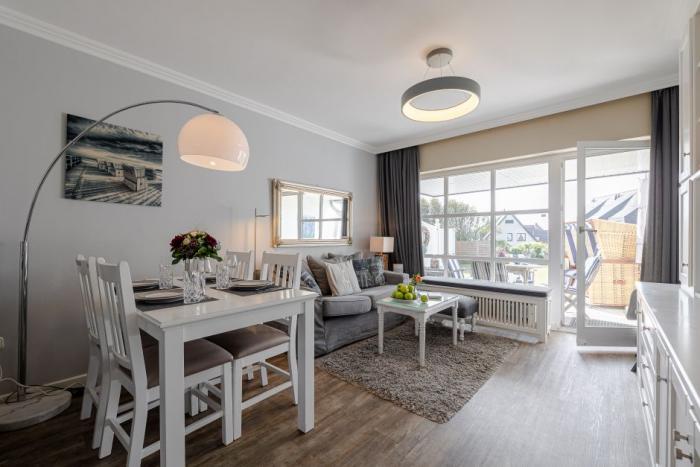 Appartement-Vermietung Bals - Haus Atlantik - Strandstraße 15 | Wohnung 1 | Sylt | Wenningstedt, 3-Zimmer-EG-Wohnung  | Maisonette für 4 Personen mit 2 Schlafzimmer, 1 Badezimmer, ca. 69 m2