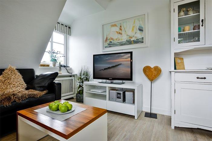 Appartement-Vermietung Bals - Wohnpark Friesenhain - Haderslebener Straße 4a | Sylt | Westerland, 2-Zimmer-OG-Wohnung für 2 Personen mit 1 Schlafzimmer, 1 Badezimmer, ca. 50 m2