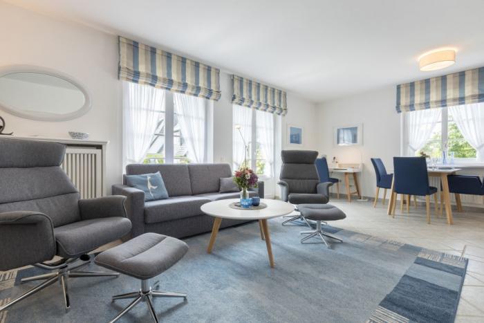 Appartement-Vermietung Bals - Wohnpark Friesenhain - Haderslebener Straße 22a | Sylt | Westerland, 2-Zimmer-EG-Wohnung für 2 Personen mit 1 Schlafzimmer, 1 Badezimmer, ca. 70 m2