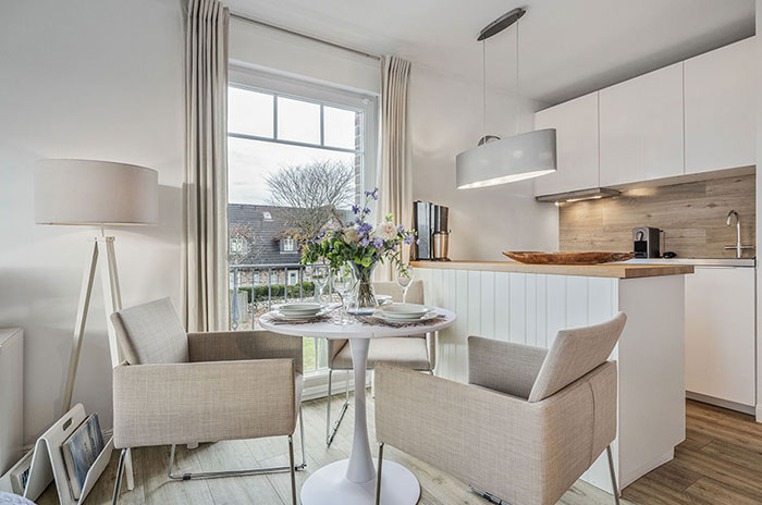 Appartement-Vermietung Bals -  - Kolberger Straße 22 | Wohnung 8 | Sylt | Westerland,  | Maisonette für 2 Personen, 1 Wohn-/Schlafzimmer, 1 Badezimmer, ca. 44 m2