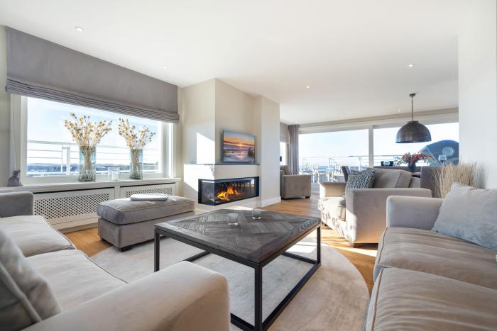 Appartement-Vermietung Bals - Haus Sola Bona - Elisabethstraße 11 | 44 Ocean view | Sylt | Westerland, 3-Zimmer-Penthouse für 4 Personen mit 2 Schlafzimmer, 1 Badezimmer, Gäste WC, ca. 125 m2, Fahrstuhl im Haus