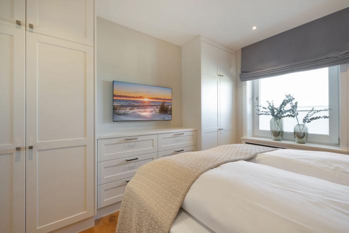 Appartement-Vermietung Bals - Haus Sola Bona - Elisabethstraße 11 | 44 Ocean view | Sylt | Westerland, 3-Zimmer-Penthouse für 4 Personen mit 2 Schlafzimmer, 1 Badezimmer, Gäste WC, ca. 125 m2, Fahrstuhl im Haus