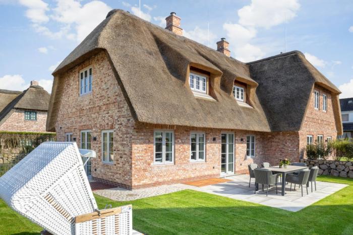 Sylt Reetdachhaus  Reeth&uuml;s in S&uuml;der Wung 20a Strand, Wenningstedt