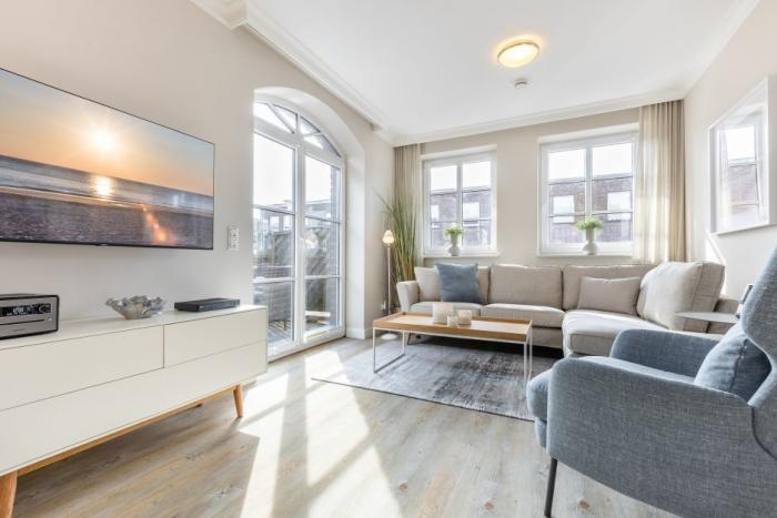 Appartement-Vermietung Bals - Haus Smilla - Kampstraße 34 | Hausteil 1 | Sylt | Westerland, Hausteil für 4 Personen mit 2 Schlafzimmer, 2 Badezimmer, ca. 90 m2