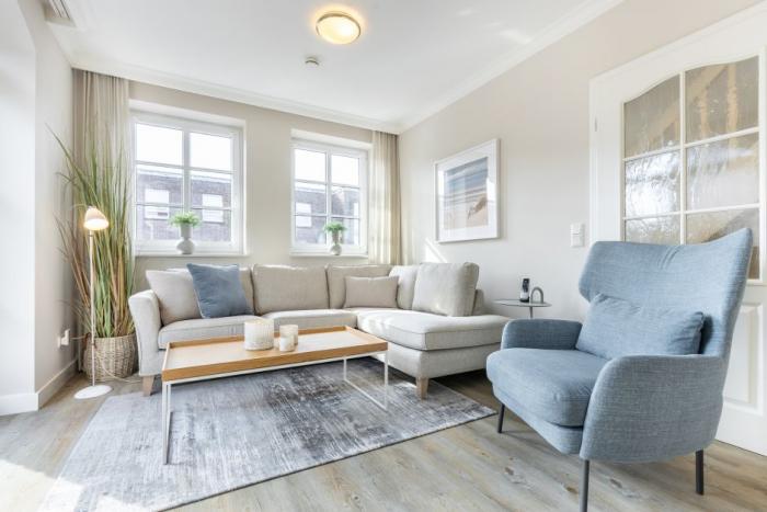 Appartement-Vermietung Bals - Haus Smilla - Kampstraße 34 | Hausteil 1 | Sylt | Westerland, Hausteil für 4 Personen mit 2 Schlafzimmer, 2 Badezimmer, ca. 90 m2