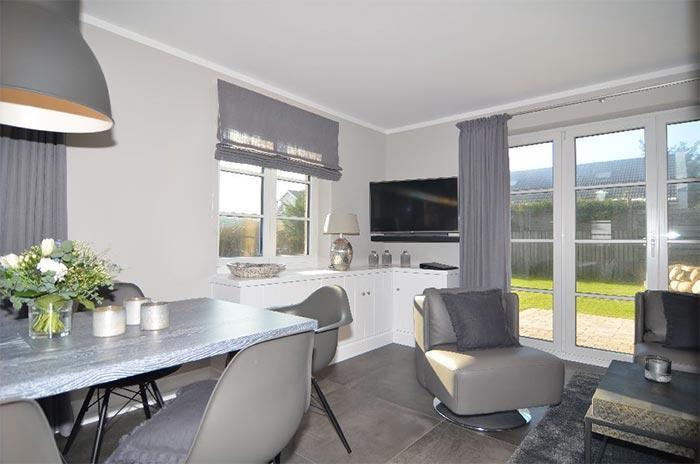 Appartement-Vermietung Bals - Sylter Quartier - Hoyerweg 10e | Haus 3.3 Sylter Morgen | Sylt | Westerland, Hausteil für 6 Personen mit 3 Schlafzimmer, 2 Badezimmer, Gäste WC, ca. 110 m2