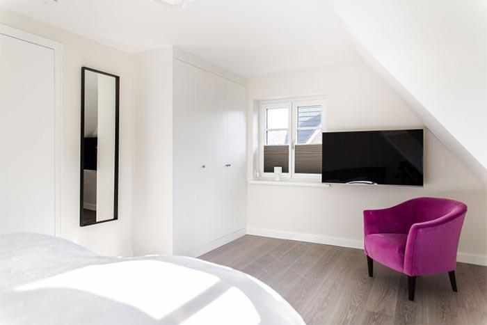 Appartement-Vermietung Bals -  - Friesische Straße 49e | Sylt | Westerland, Doppelhaushälfte für 5 Personen mit 3 Schlafzimmer, 2 Badezimmer, Gäste WC, ca. 137 m2