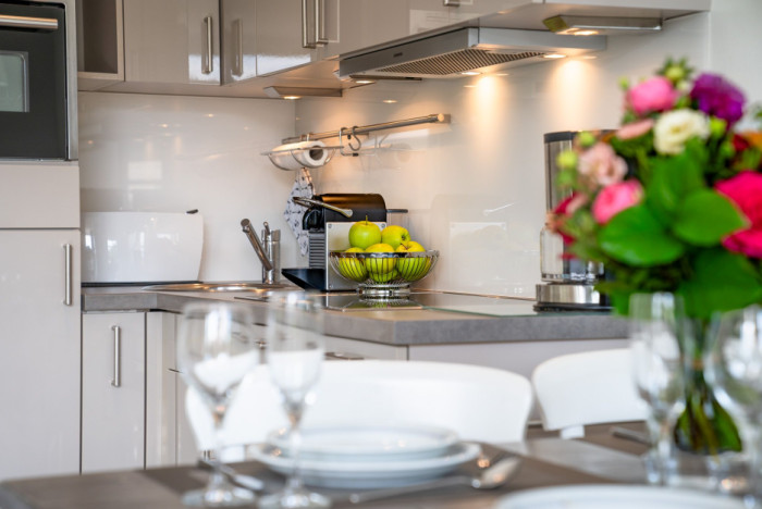 Appartement-Vermietung Bals -  - Am Friedrichshain 37 | Wohnung 3 | Sylt | Westerland, 2-Zimmer-EG-Wohnung für 2 Personen mit 1 Schlafzimmer, 1 Badezimmer, ca. 45 m2