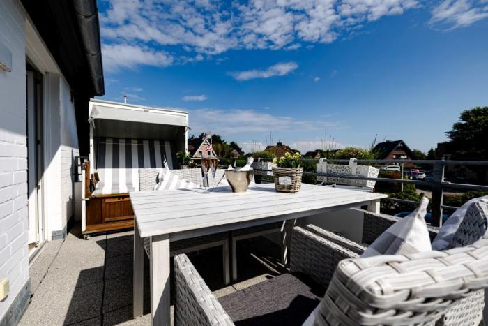 Appartement-Vermietung Bals - Wohnpark Friesenhain - Kollundweg 25b | Sylt | Westerland, 3-Zimmer-OG-Wohnung für 2 Personen mit 1 Schlafzimmer, 1 Badezimmer, ca. 73 m2