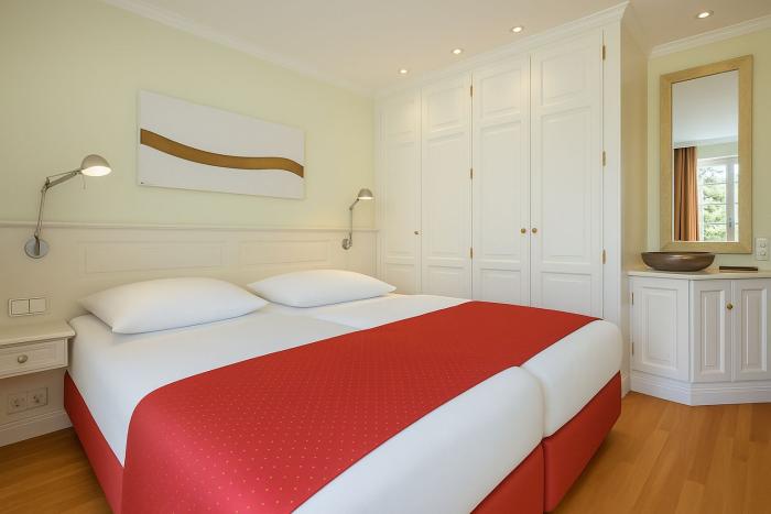 Appartement-Vermietung Bals - Wohnpark Friesenhain - Kollundweg 27a | Sylt | Westerland, 2-Zimmer-EG-Wohnung für 2 Personen mit 1 Schlafzimmer, 1 Badezimmer, ca. 60 m2