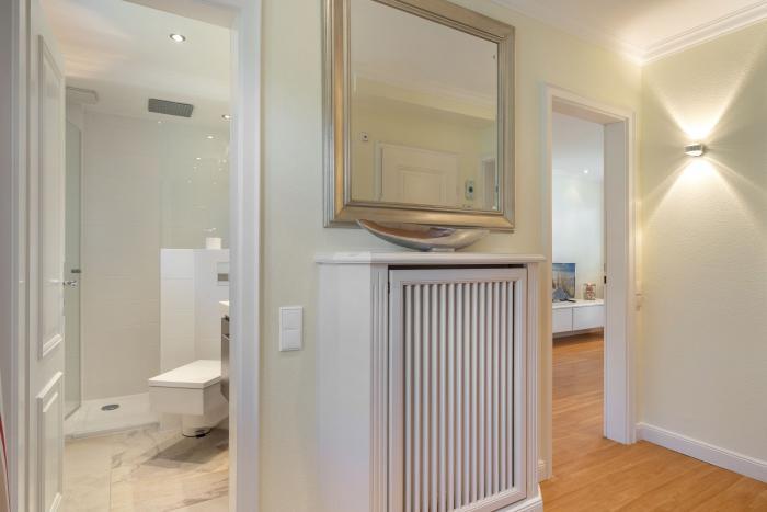 Appartement-Vermietung Bals - Wohnpark Friesenhain - Kollundweg 27a | Sylt | Westerland, 2-Zimmer-EG-Wohnung für 2 Personen mit 1 Schlafzimmer, 1 Badezimmer, ca. 60 m2