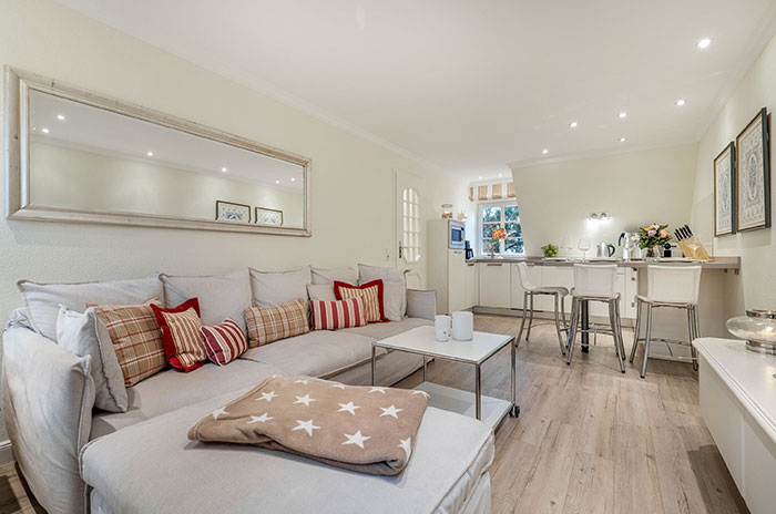 Appartement-Vermietung Bals - Wohnpark Friesenhain - Kollundweg 27b | Sylt | Westerland, 3-Zimmer-OG-Wohnung  | Maisonette für 4 Personen mit 2 Schlafzimmer, 1 Badezimmer, ca. 60 m2