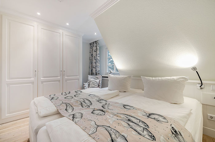 Appartement-Vermietung Bals - Wohnpark Friesenhain - Kollundweg 27b | Sylt | Westerland, 3-Zimmer-OG-Wohnung  | Maisonette für 4 Personen mit 2 Schlafzimmer, 1 Badezimmer, ca. 60 m2