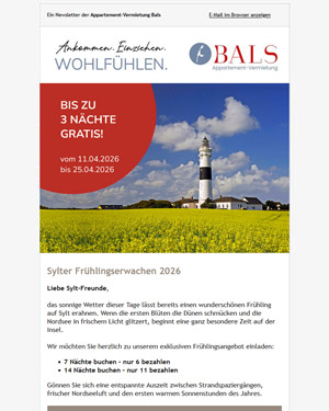 Sylter Fr&uuml;hlingserwachen 2026