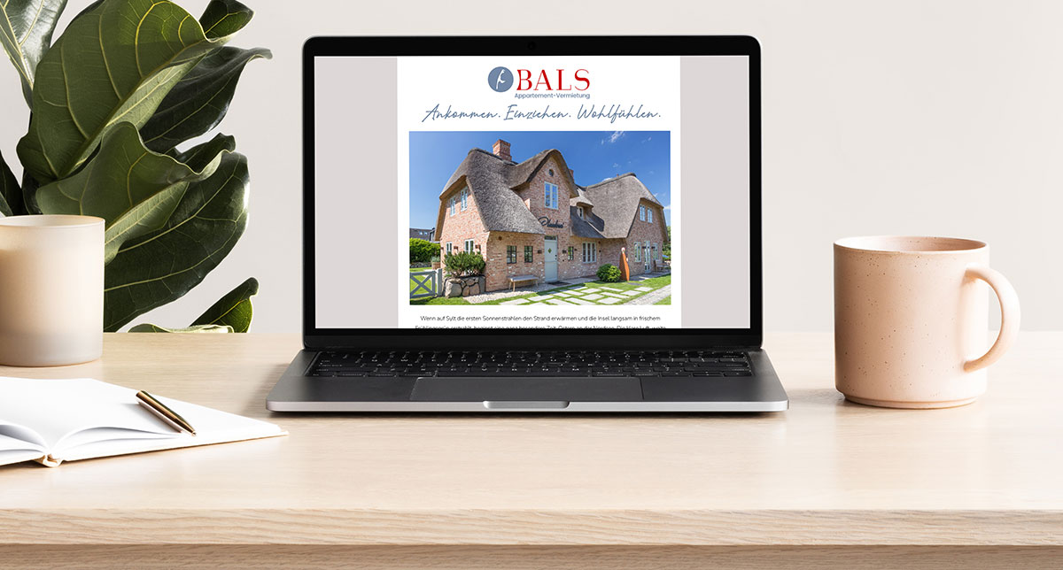 Newsletter Anmeldung Bals
